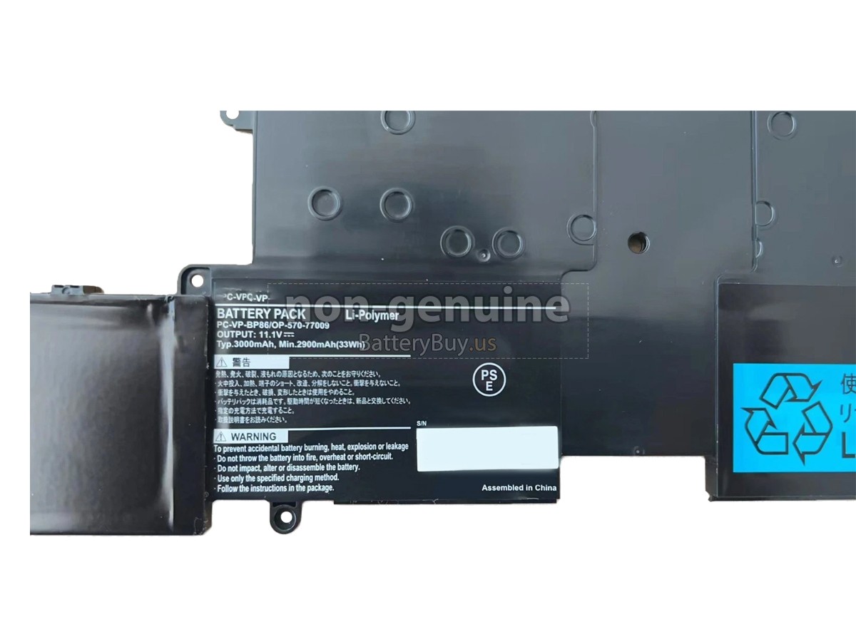battery for NEC PC-VP-BP86/OP-570-77009