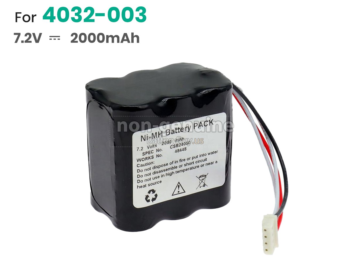 battery for NONIN P/N 9349-001 REV D