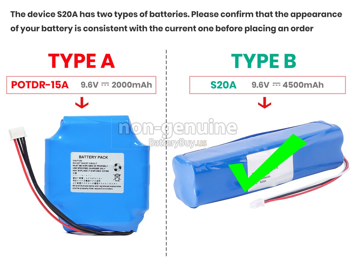 battery for ShinewayTech S20A
