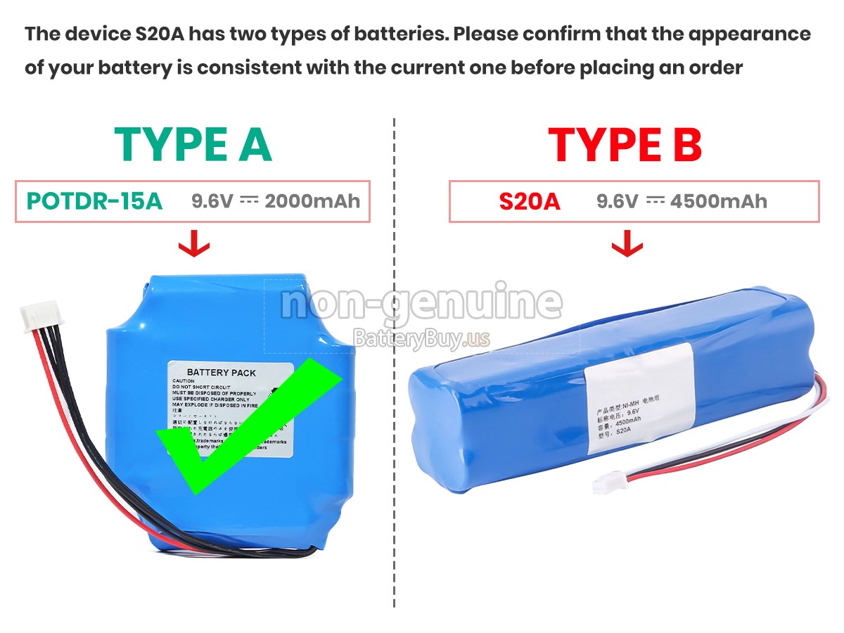 battery for ShinewayTech S20A
