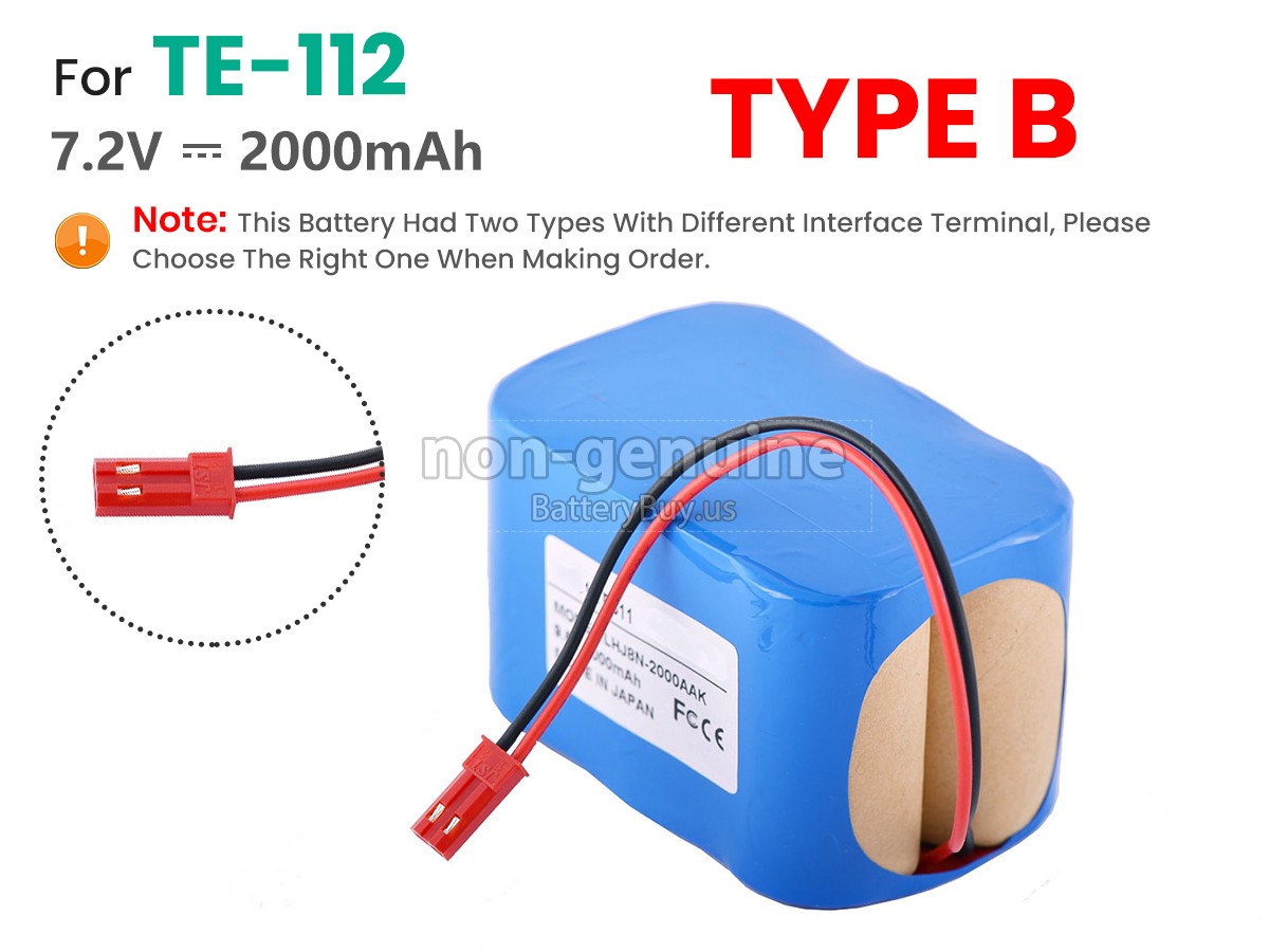 battery for Terumo TE-112