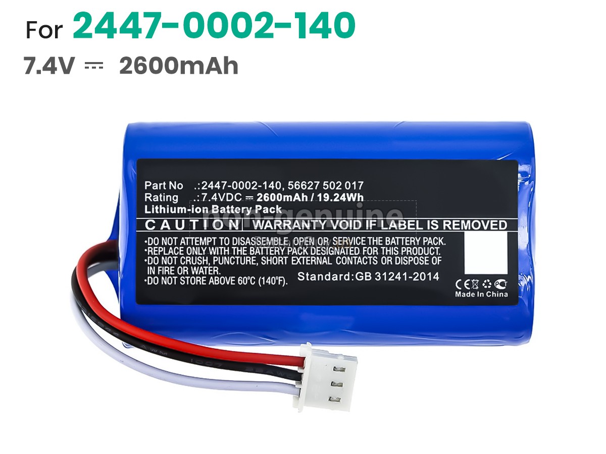 battery for Trilithic 2447-0002-140