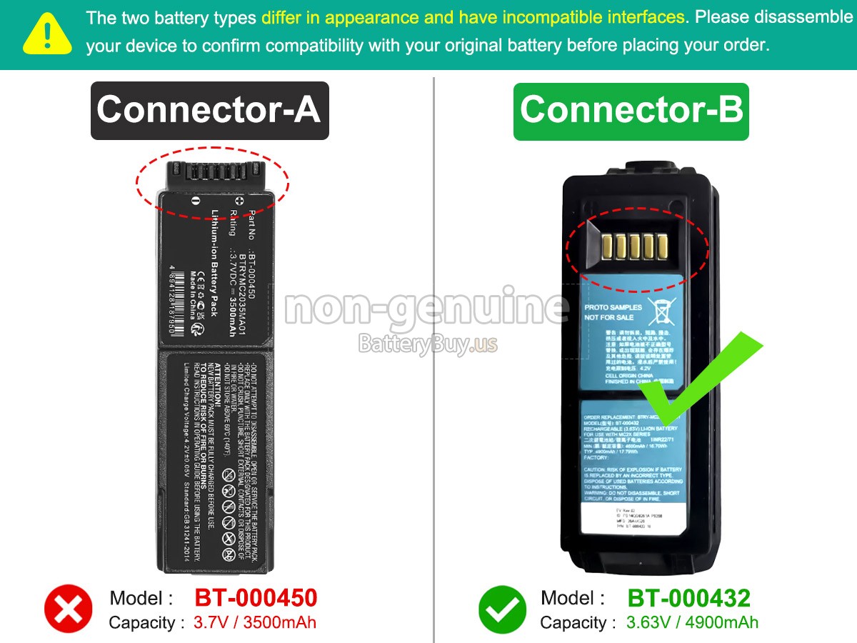 battery for Zebra MC2X