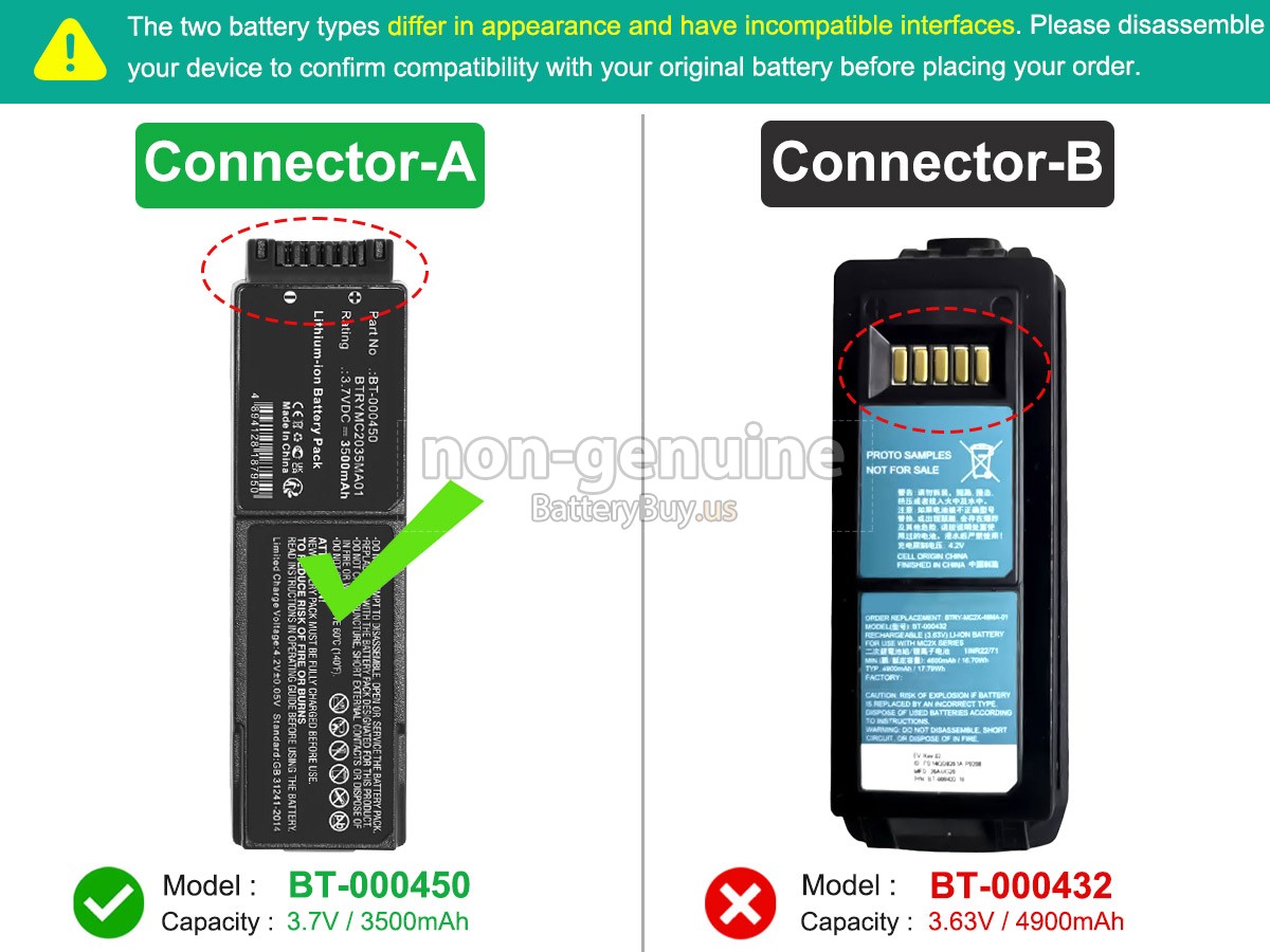 battery for Zebra MC2X
